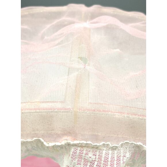 1996 MATTEL Barbie Glitter & Glow Light-up Canopy Bed Pink Furniture 15327 *Read - Picture 9 of 16